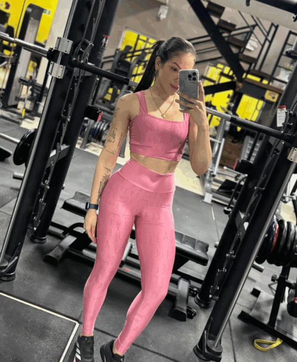 Conjunto Her Rosa Escuro Alça Grossa